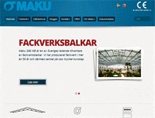 Tablet Screenshot of maku.se